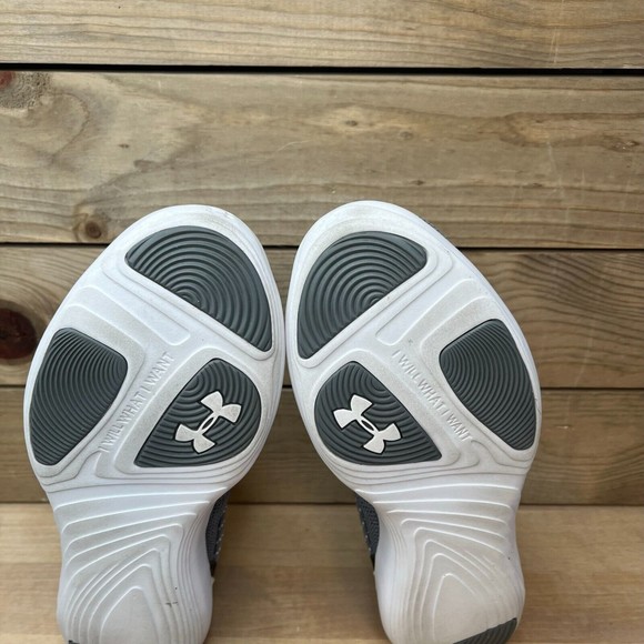 Women's Under Armour Precision X Sneaker Size 8 Gray Comfort Shoe - Picture 7 of 9